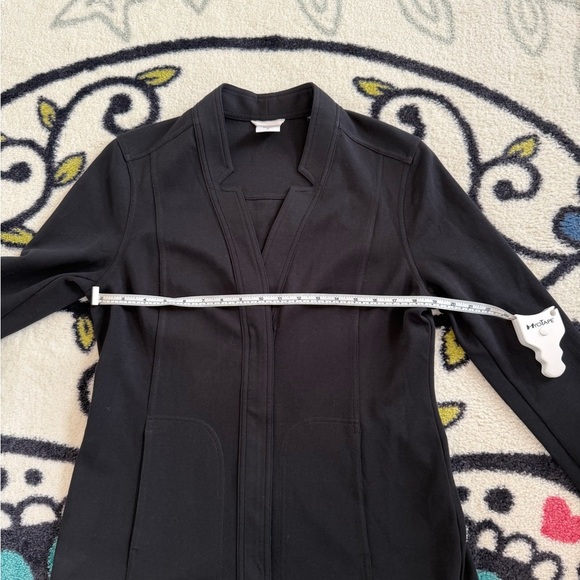 CABI CENTER JACKET BLACK KNIT BLAZER STYLED WORKWEAR SIZE MEDIUM - Picture 12 of 17